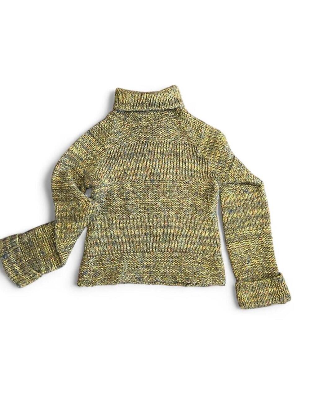 Relais Knitwear Vintage Mohair Marl Turtleneck Sweater‎ USA Size S cottage core